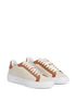 lace-up two-tone sneakers